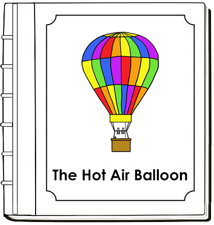 Parts of a Hot Air Balloon Nomenclature Book (red) - Montessori Print Shop Digital Download