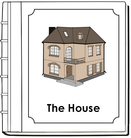 Parts of a House Nomenclature Book (red) - Montessori Print Shop Digital Download