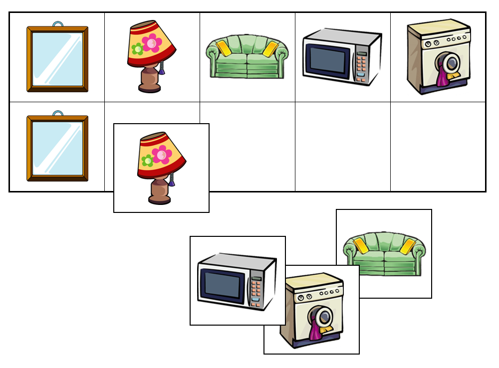 Household Items Match-Up & Memory Game - Montessori Print Shop Digital Download preschool activity