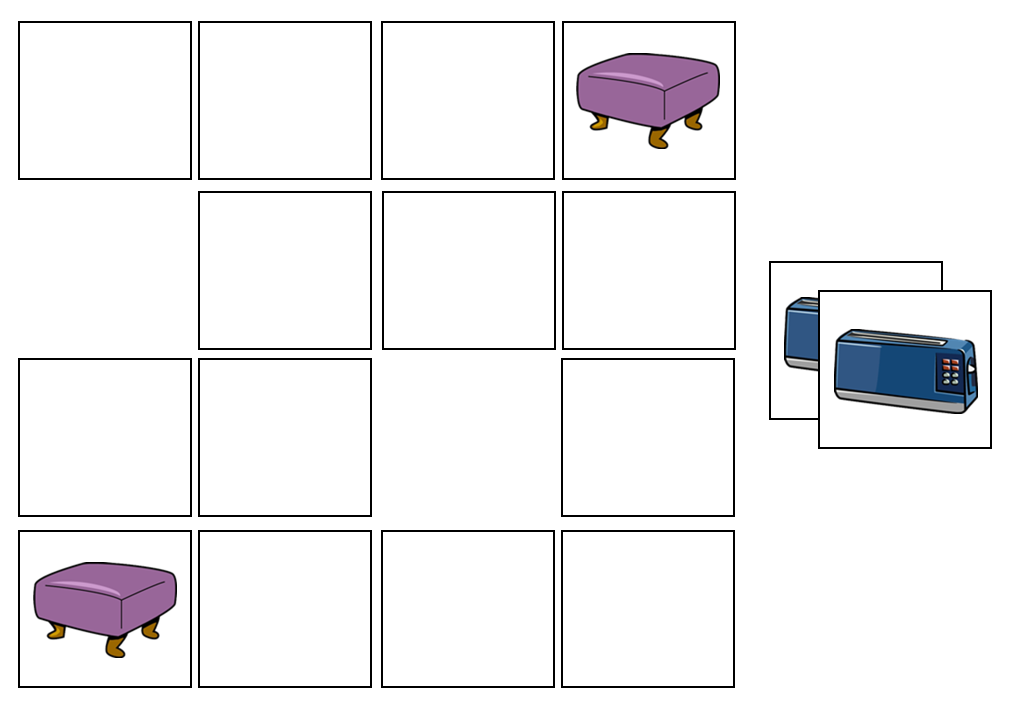 Household Items Match-Up & Memory Game - Montessori Print Shop preschool activity
