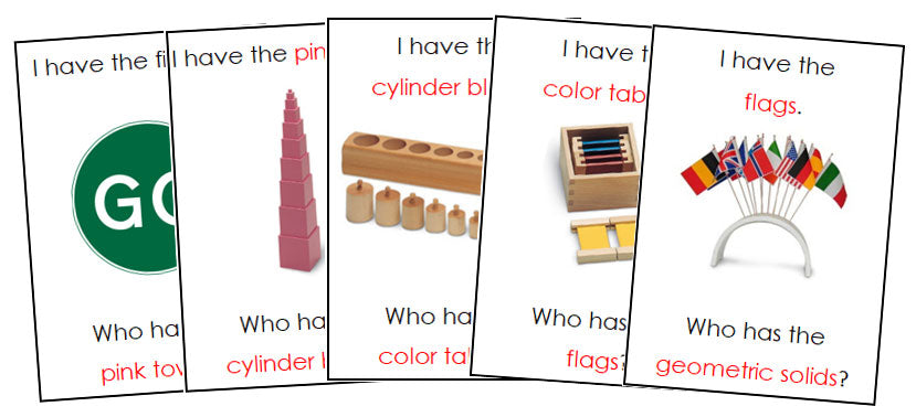 I Have, Who Has? Montessori Materials - Montessori Print Shop Digital Download