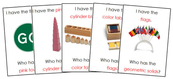 I Have, Who Has? Montessori Materials - Montessori Print Shop Digital Download