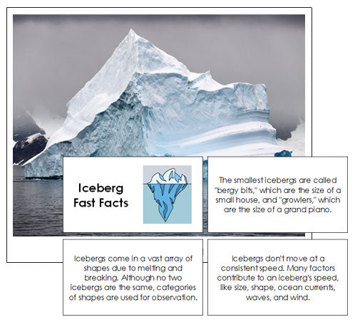 Iceburg Fast Facts & Pictures - Montessori Print Shop