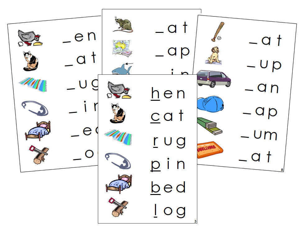 Montessori Step 1: Initial Sound Cards - Montessori language cards - Montessori Print Shop