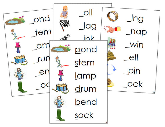 Montessori Step 2: Initial Sound Cards - Montessori phonetic language cards - Montessori Print Shop