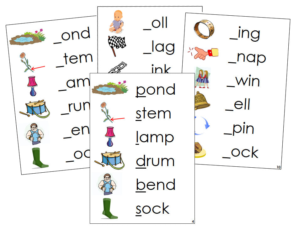 Montessori Step 2 Language Series Bundle - Phonetic Initial Sound Cards - Montessori Print Shop phonics program