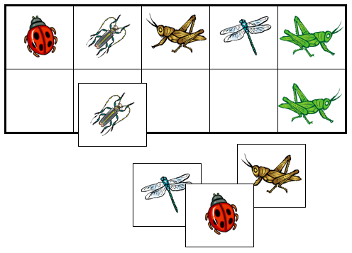 Insect Match-Up & Memory Game - Montessori Print Shop Digital Download