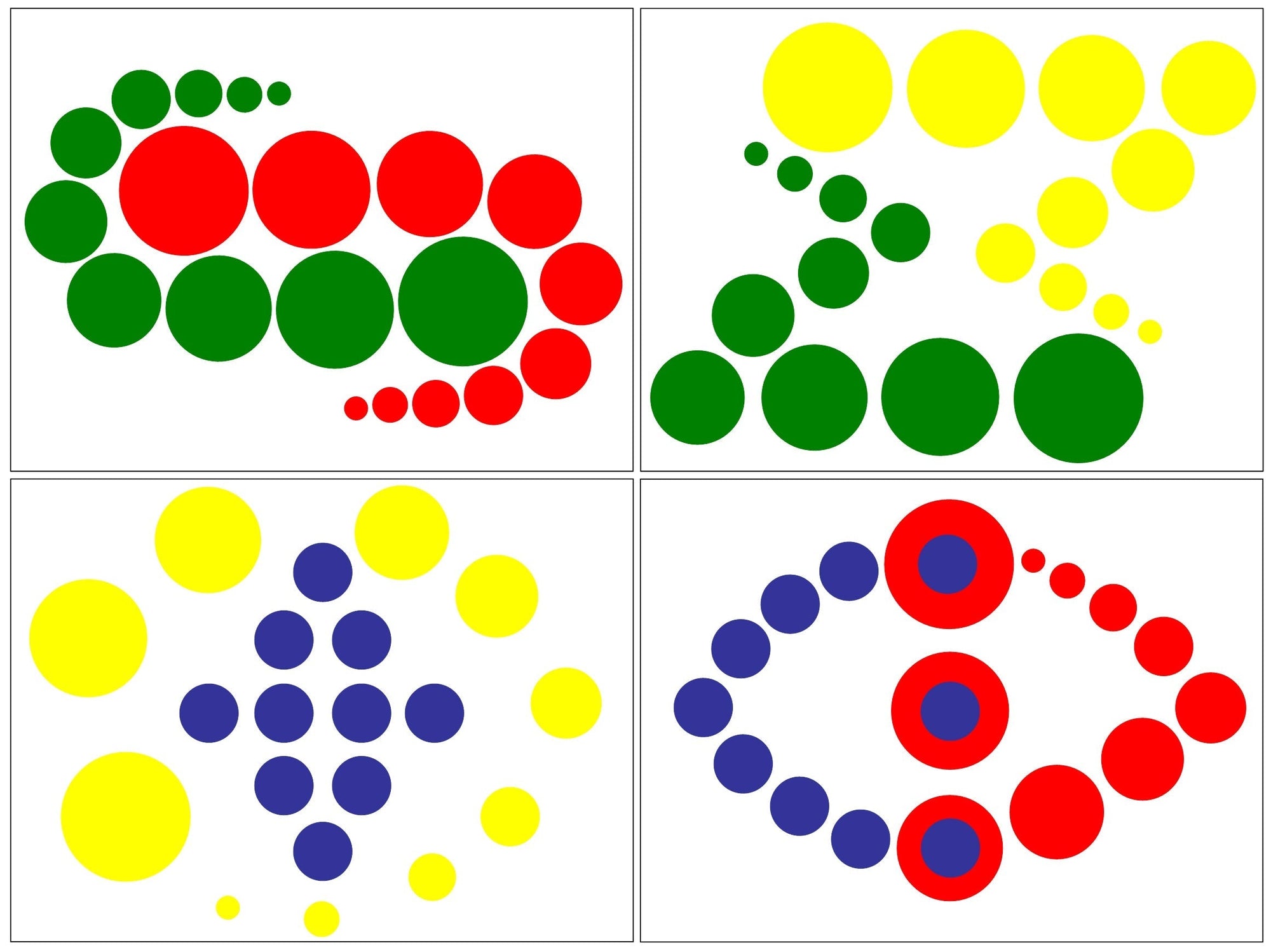 Montessori Knobless Cylinder Pattern Cards Set 2 - Montessori Print Shop Digital Download