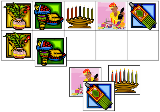 Kwanzaa Match-Up & Memory Game - Montessori Print Shop