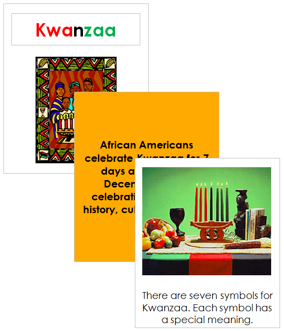 Kwanzaa Celebration Cards - Montessori Print Shop Digital Download
