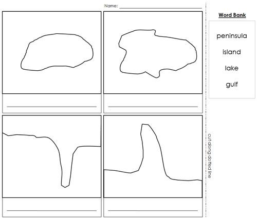 Land & Water Form Masters - Montessori geography materials