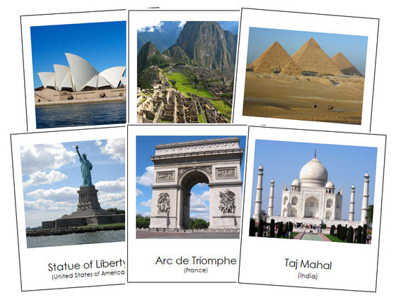 World Landmarks Bundle - Montessori Print Shop