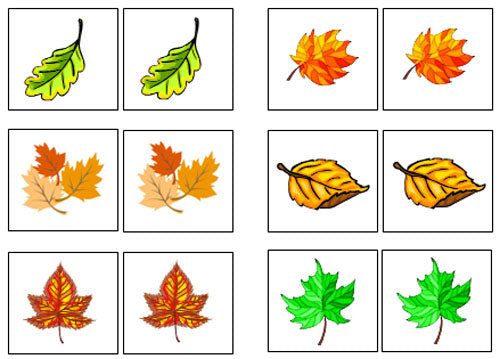 Leaf Match-Up & Memory Game - Montessori Print Shop