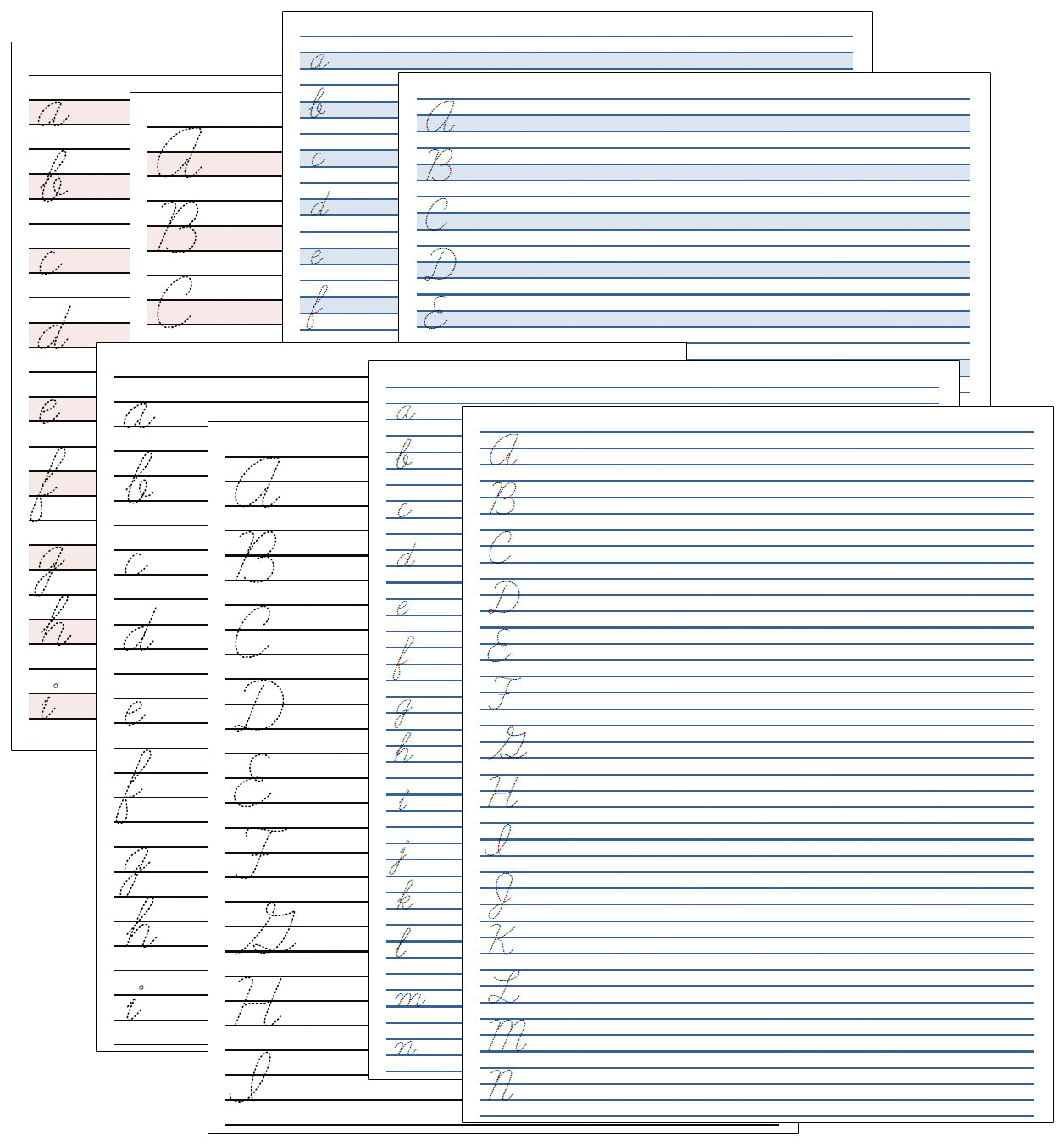 Letter Tracing Paper - Cursive - Montessori Print Shop
