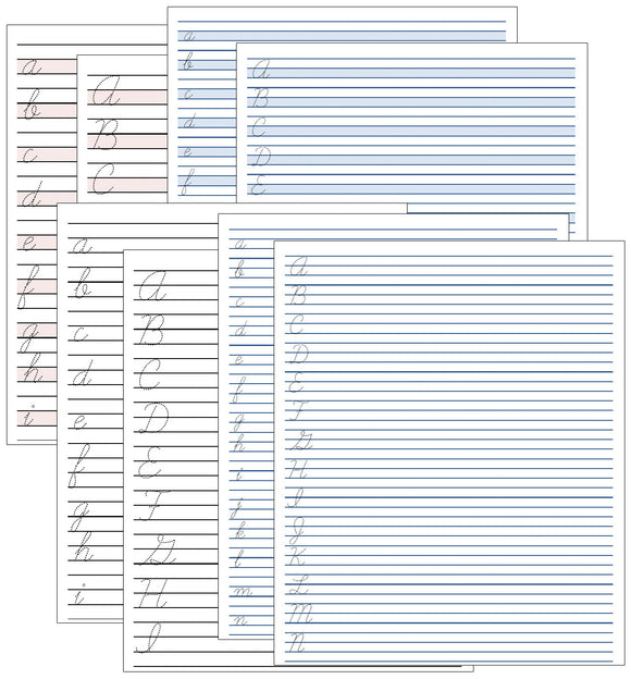 Letter Tracing Paper - Cursive - Montessori Print Shop