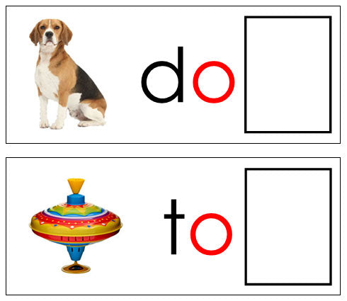 Moveable Alphabet Ending Sound Cards - Montessori Print Shop Digital Download