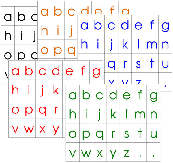 Moveable Alphabet Letters - Montessori Print Shop Digital Download