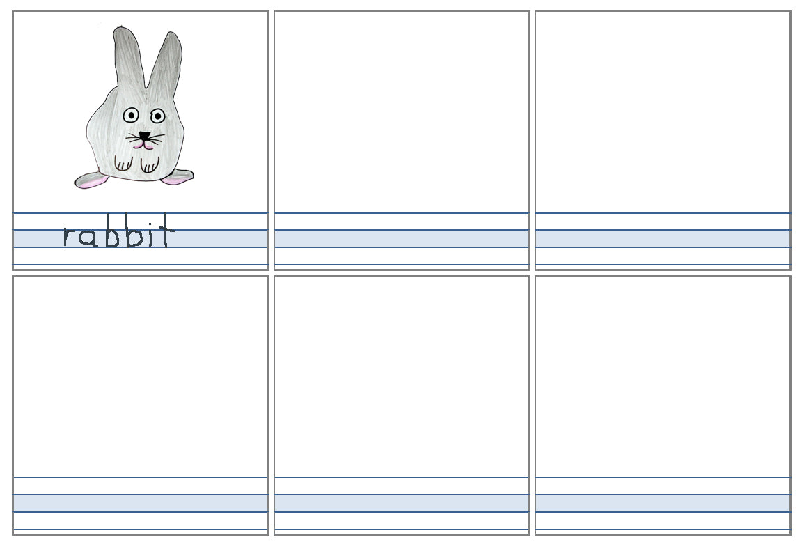 Moveable Alphabet Paper (Blue-Lined)