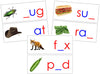 Wooden Print Moveable Alphabet Sound Cards Bundle red/blue - Montessori Print Shop