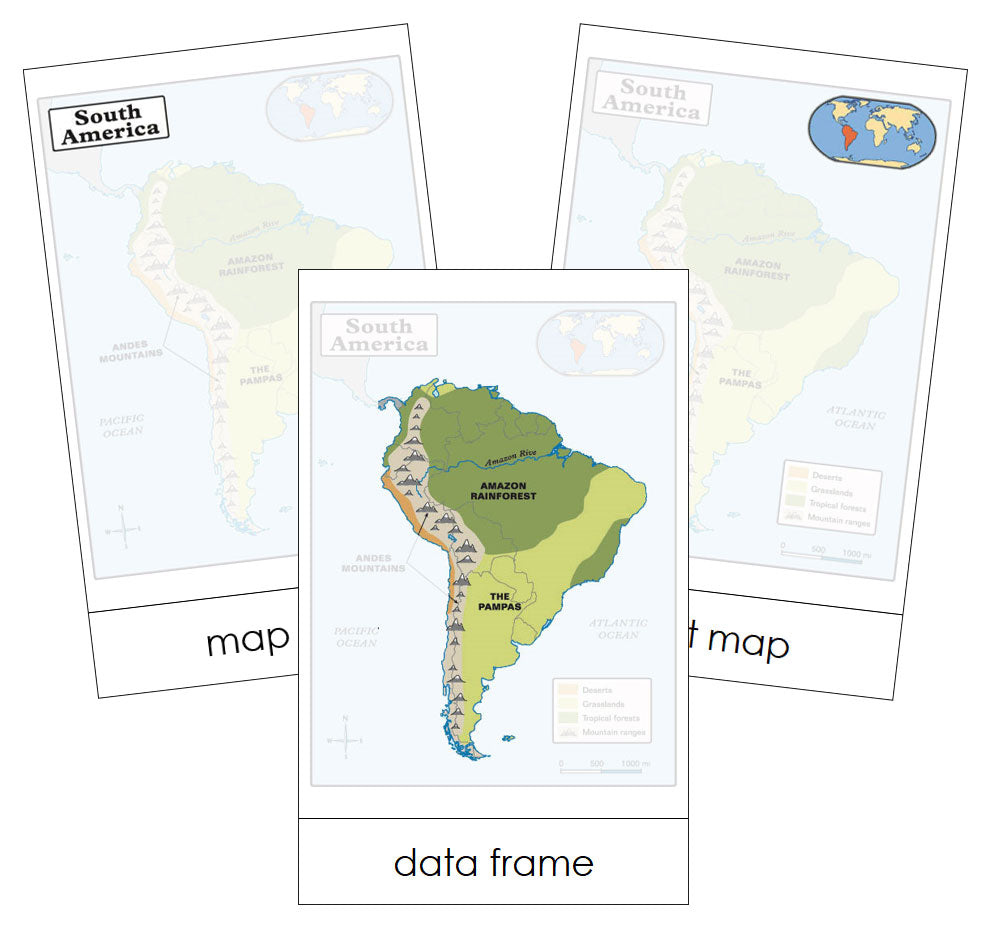 Map Nomenclature Cards - Montessori Print Shop Digital Download