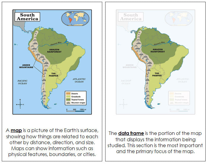 Map Nomenclature Book - Montessori Print Shop Digital Download