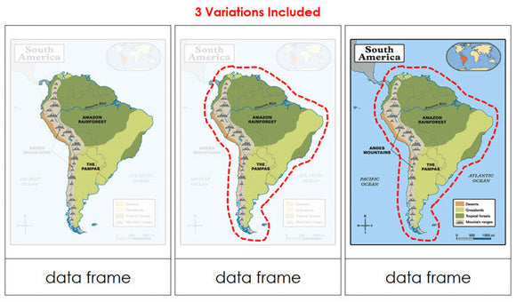 Map Nomenclature Cards - Montessori Print Shop