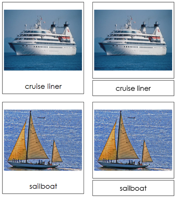 Marine Transportation Cards - Montessori Print Shop