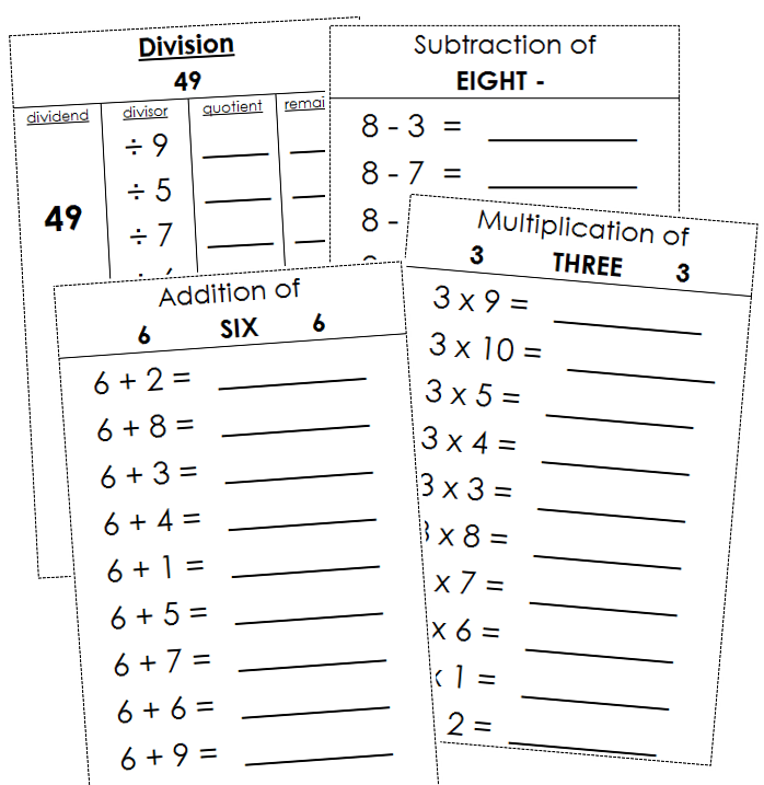 Printable Montessori Math Booklets - Montessori Print Shop Digital Download