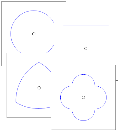Montessori Metal Inset Shapes (outlines) - Montessori sensorial 