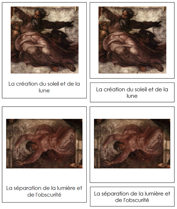 French - Michelangelo Art Cards - Montessori Print Shop