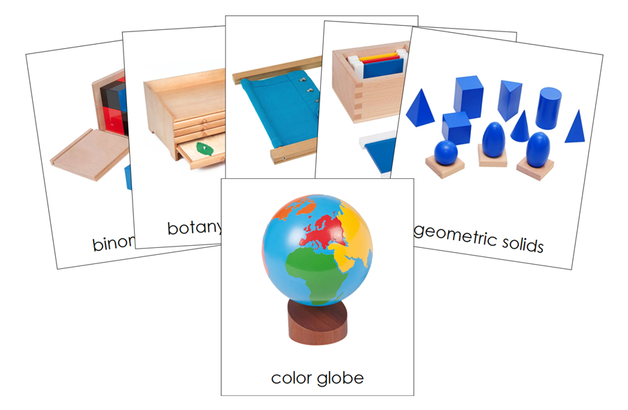 Types of Montessori Materials 3-Part Cards - Montessori Print Shop Digital Download
