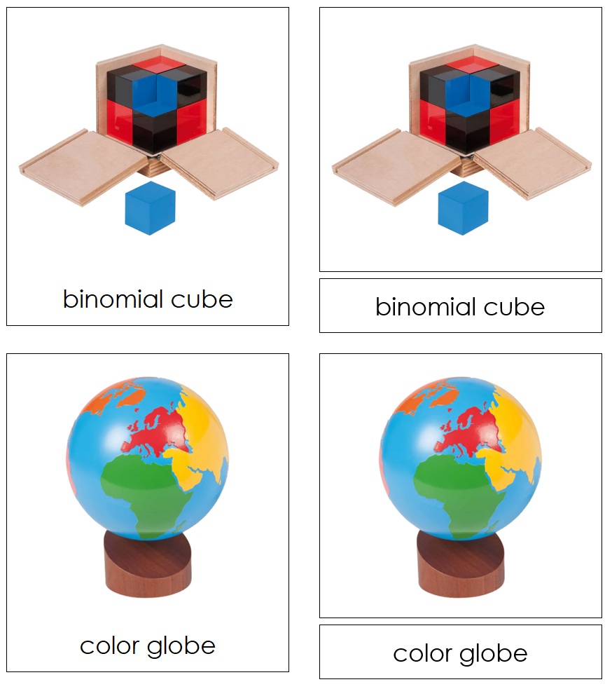 Types of Montessori Materials 3-Part Cards - Montessori Print Shop Digital Download