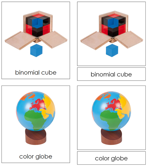 Types of Montessori Materials 3-Part Cards - Montessori Print Shop Digital Download