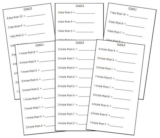 More Than - Less Than Cards - Free Montessori Print Shop Download