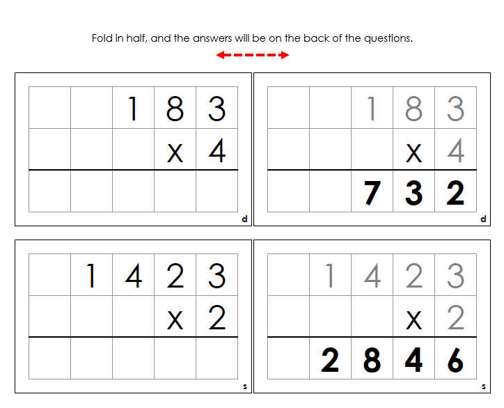 Multiplication Command Cards - Montessori Print Shop Digital Download