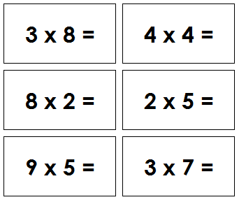 Montessori Multiplication Equation Slips - Montessori Print Shop