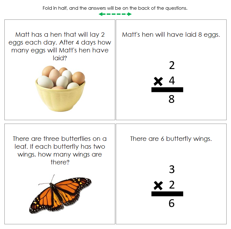 Multiplication Word Problems - Montessori Print Shop Digital Download