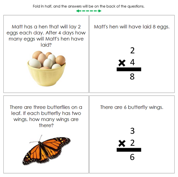 Multiplication Word Problems - Montessori Print Shop