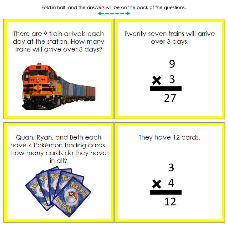 Multiplication Word Problems - Montessori Print Shop