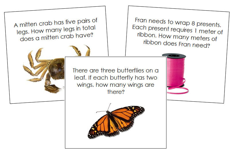 Multiplication Word Problems - Montessori Print Shop Digital Download