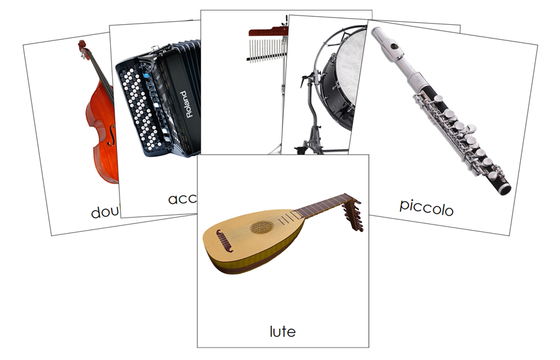 Types of Musical Instruments 3-Part Cards (Set 2) - Montessori Print Shop Digital Download