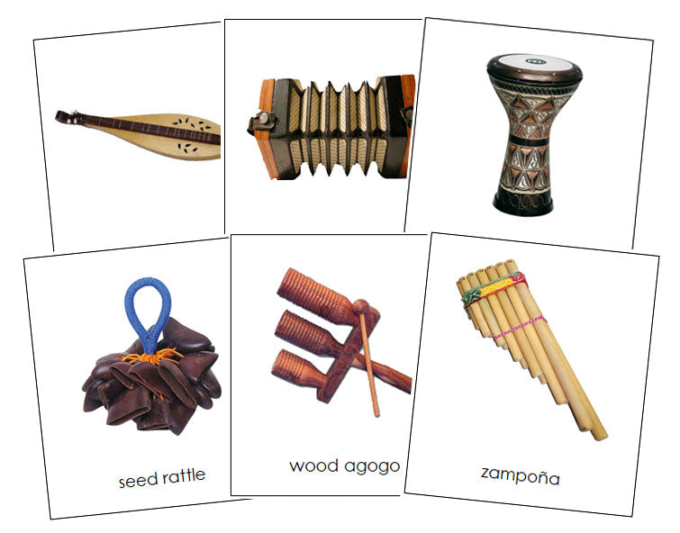 World Musical Instruments Bundle - Montessori Print Shop