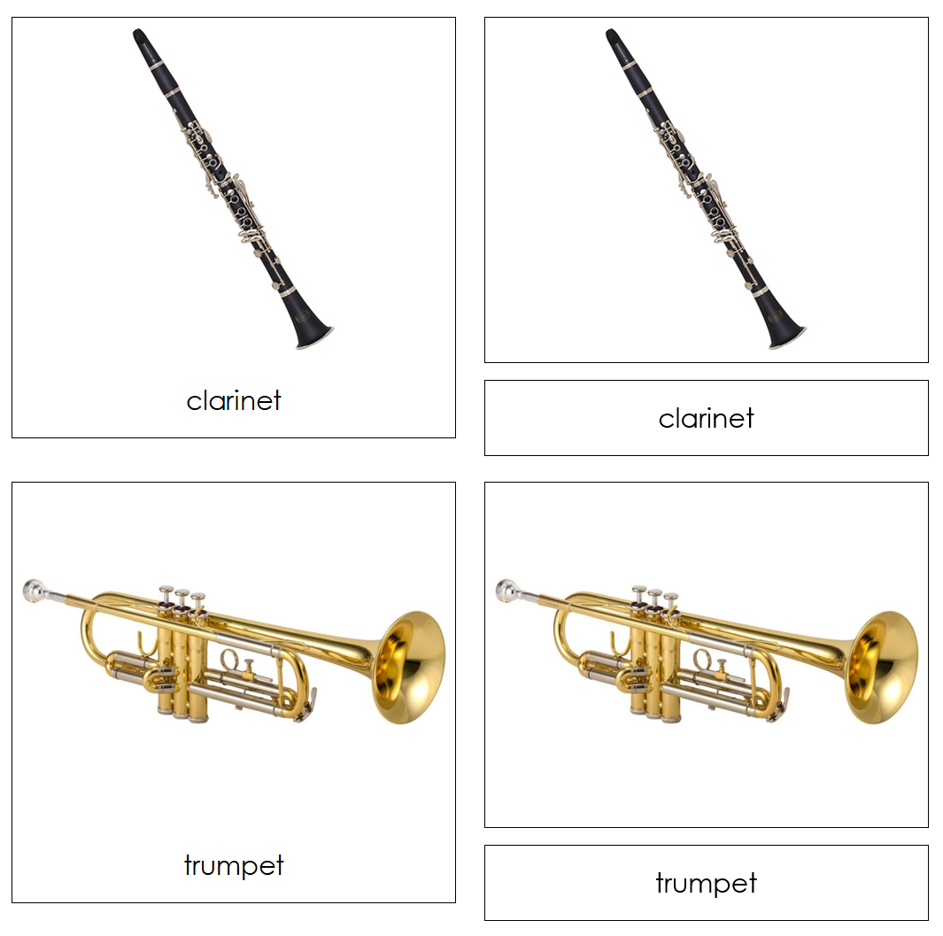 Musical Instruments Safari Toob Cards - Montessori Print Shop Digital Download