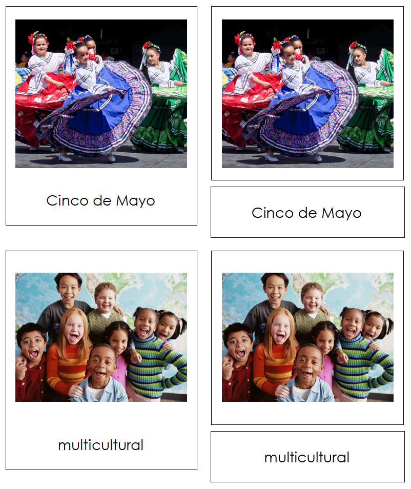 Culture of North America 3-Part Cards - Montessori Print Shop Digital Download