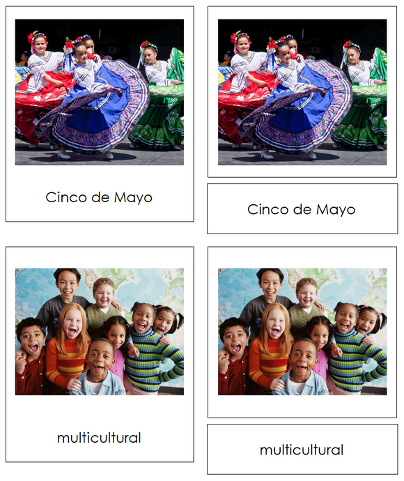 Culture of North America 3-Part Cards - Montessori Print Shop Digital Download