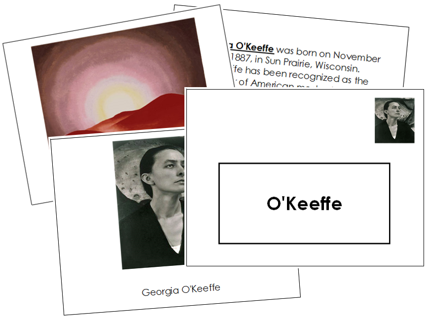 Georgia O'Keeffe Art Book - montessori art materials
