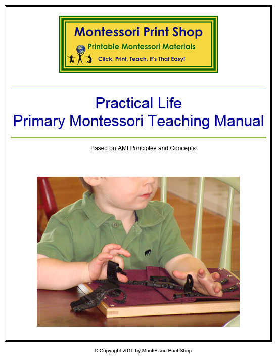 Primary Montessori Practical Life Teaching Manual
