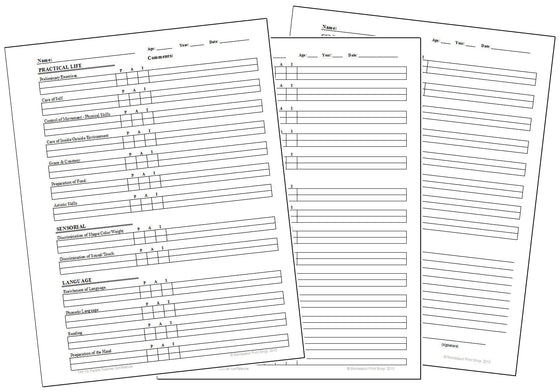 Montessori Parent-Teacher Conference Form - Montessori Print Shop