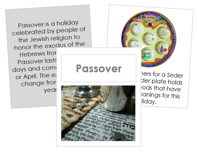 Passover Cards & Booklet - Montessori Print Shop Digital Download
