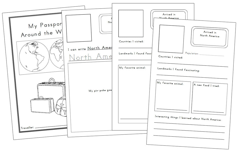 My Geography Passport - Montessori Print Shop Digital Download